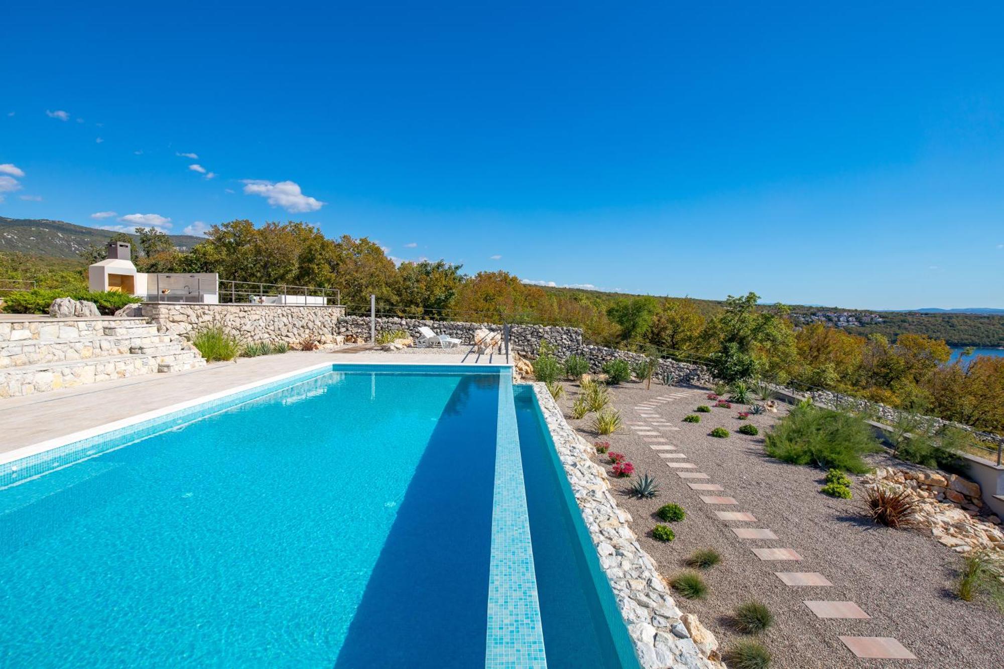Luxury Villa Ostro With Pool & Krk Bridge View Kraljevica Kültér fotó