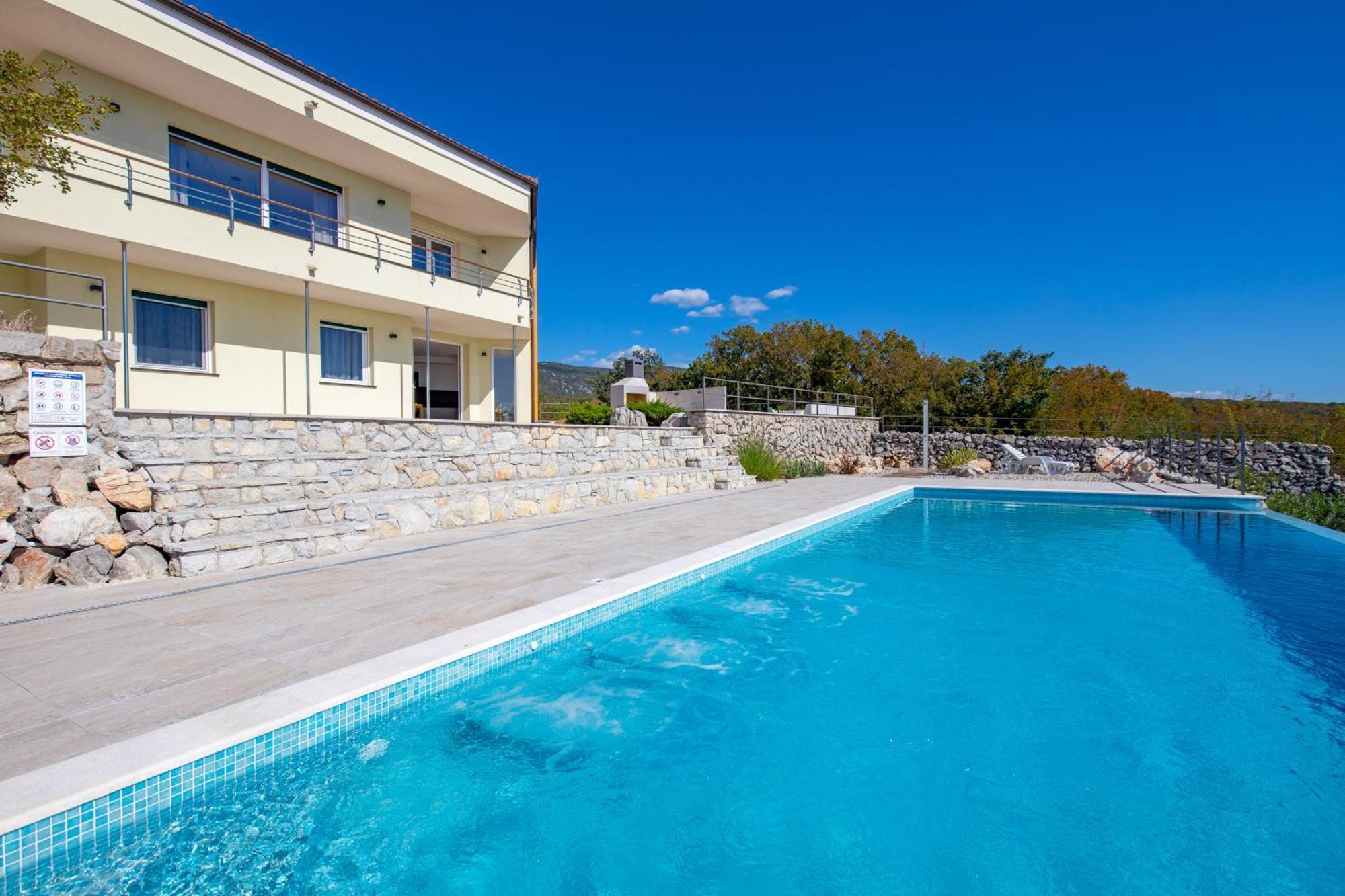 Luxury Villa Ostro With Pool & Krk Bridge View Kraljevica Kültér fotó