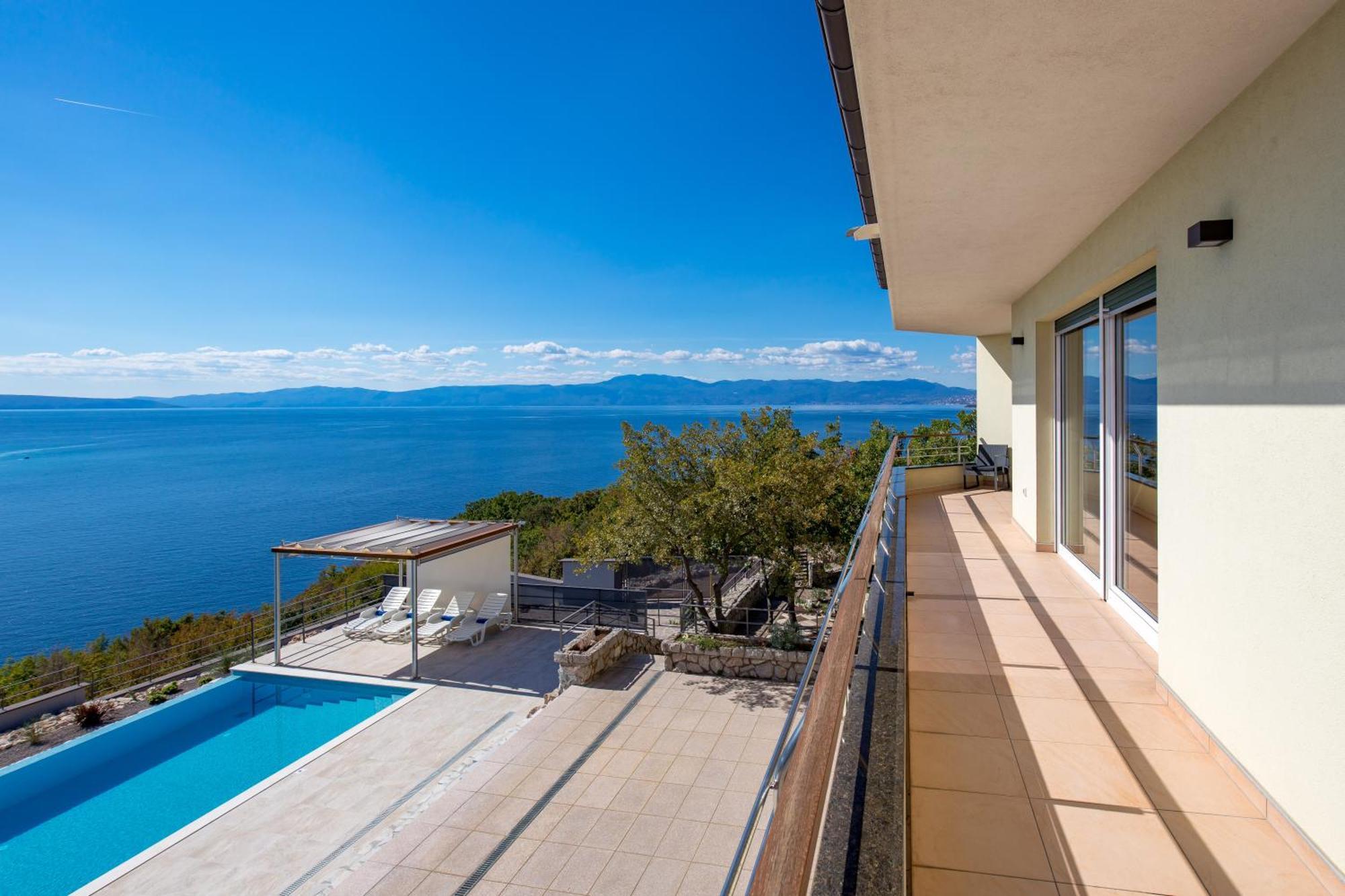 Luxury Villa Ostro With Pool & Krk Bridge View Kraljevica Kültér fotó
