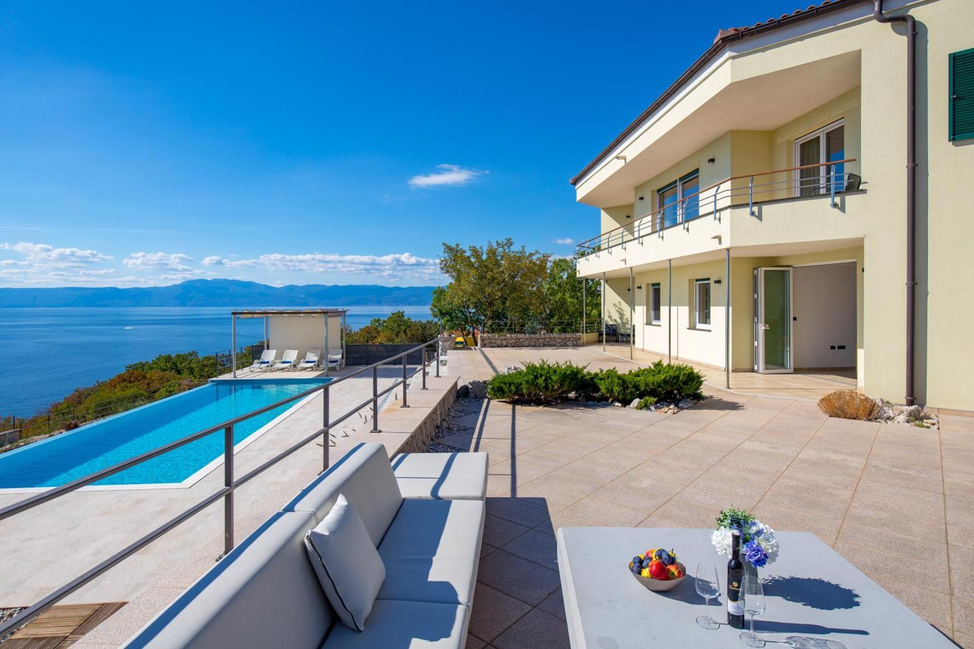 Luxury Villa Ostro With Pool & Krk Bridge View Kraljevica Kültér fotó
