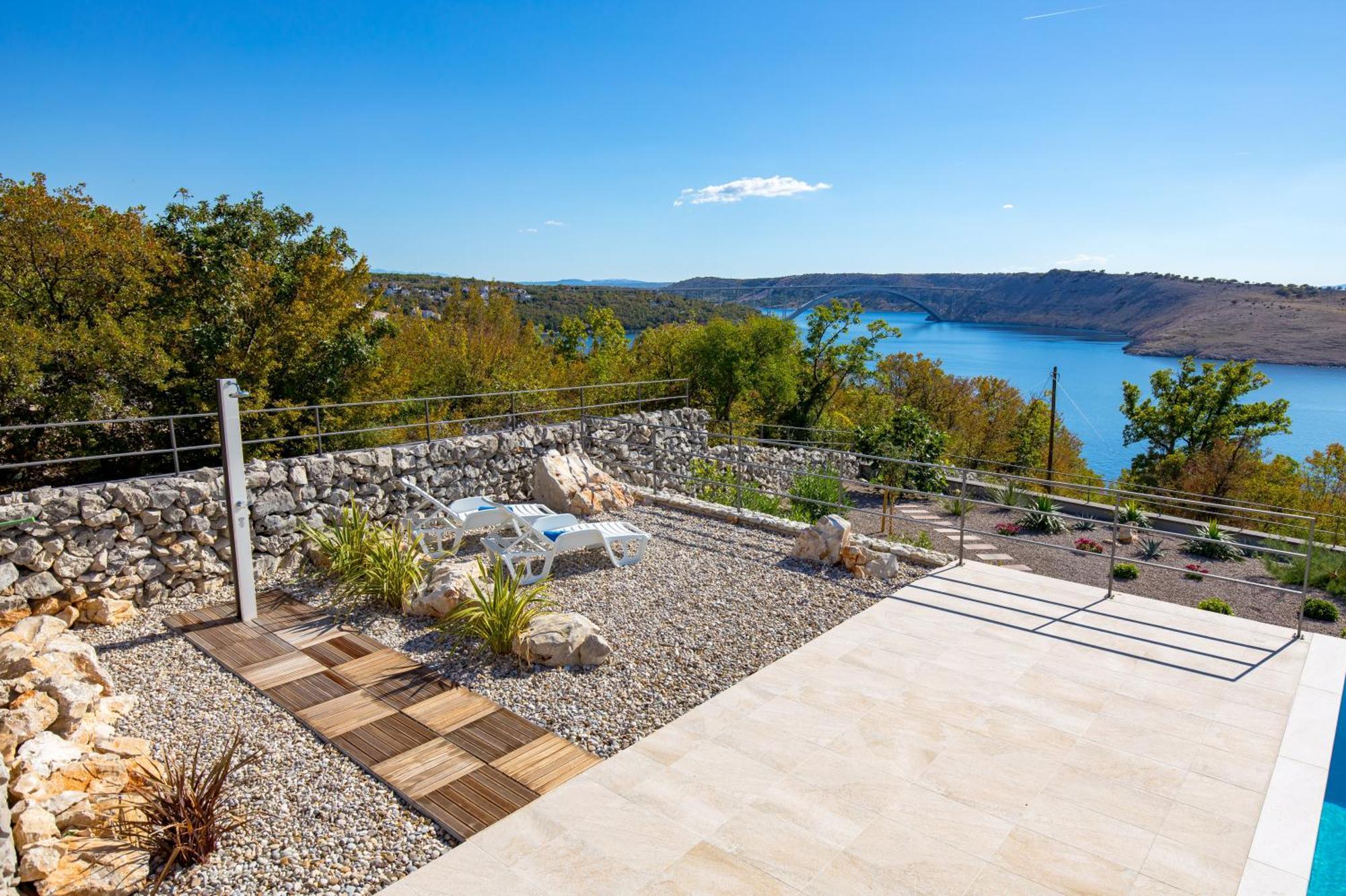 Luxury Villa Ostro With Pool & Krk Bridge View Kraljevica Kültér fotó