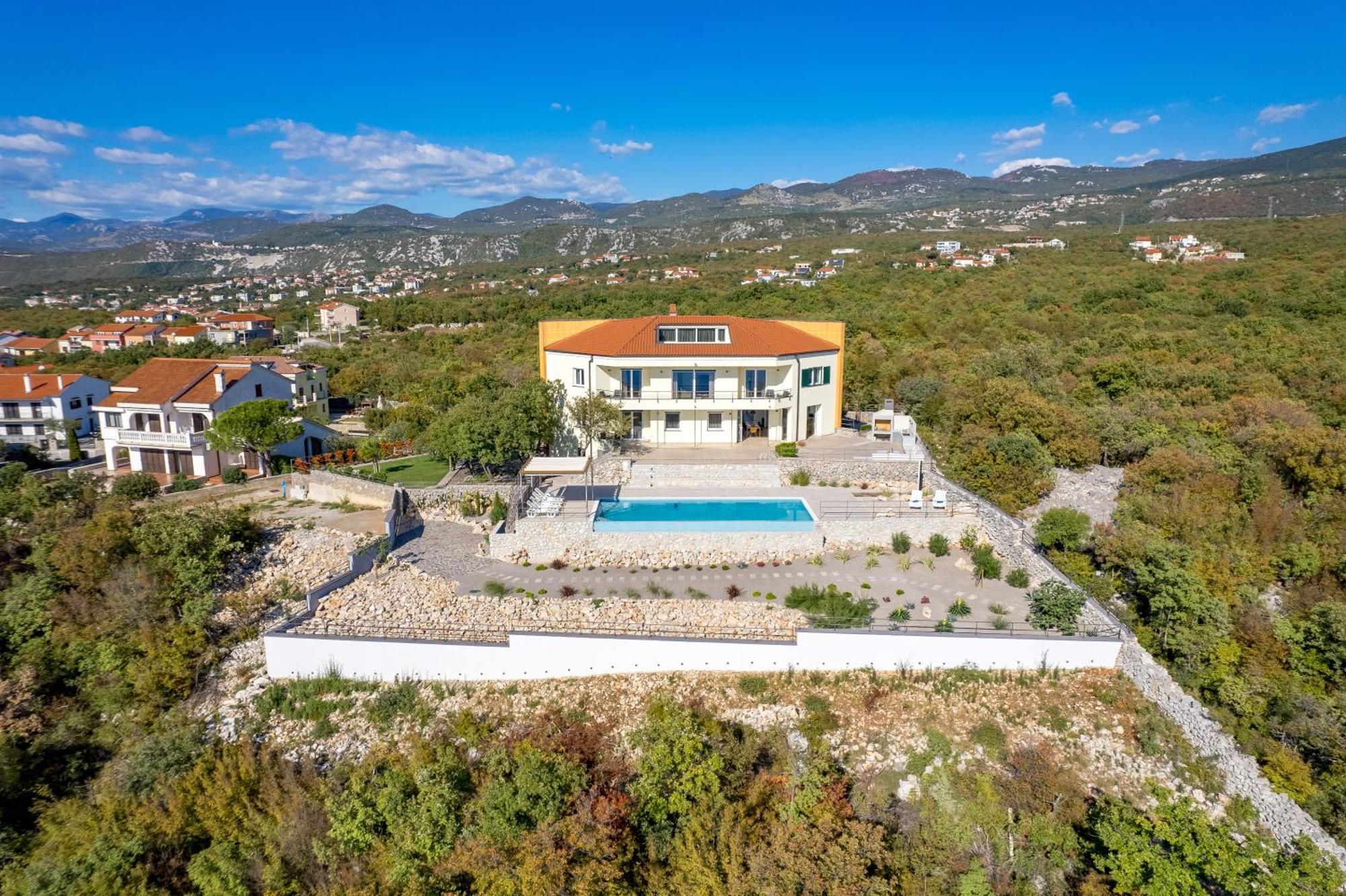 Luxury Villa Ostro With Pool & Krk Bridge View Kraljevica Kültér fotó